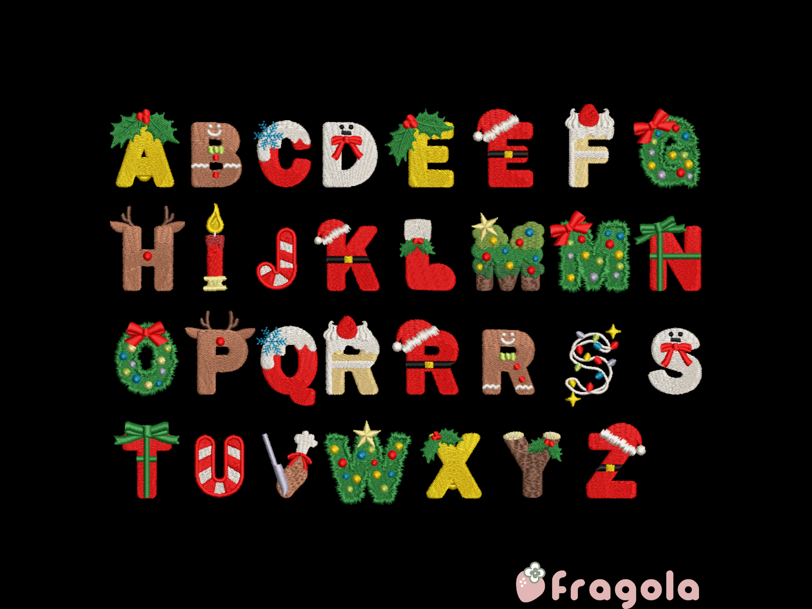 クリスマスアルファベット
